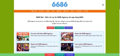 6686 Agency - Tận hưởng đa dạng sảnh cược hấp dẫn